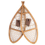 Clayre & Eef | Decoratie Sneeuwschoenen (2) Bruin 106x39x8 cm | 50805 Clayre & Eef | Decoratie Sneeuwschoenen (2) Bruin 106x39x8 cm | 50805