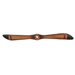 Clayre & Eef | Decoratie Propeller Bruin Zwart 12x3x120 cm | 5H0725 Clayre & Eef | Decoratie Propeller Bruin Zwart 12x3x120 cm | 5H0725