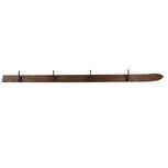 Clayre & Eef | Wandkapstok 4 haken Bruin 170x8x12 cm | 5H0727 Clayre & Eef | Wandkapstok 4 haken Bruin 170x8x12 cm | 5H0727