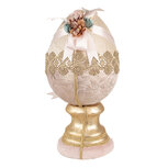 Clayre & Eef | Decoratie Beeld Ei Beige Roze ø 20x38 cm | 65921 Clayre & Eef | Decoratie Beeld Ei Beige Roze ø 20x38 cm | 65921