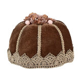 Clayre & Eef | Decoratie taart Bruin Goudkleurig ø 15x10 cm | 65926 Clayre & Eef | Decoratie taart Bruin Goudkleurig ø 15x10 cm | 65926