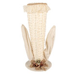 Clayre & Eef | Decoratie hoed Beige 20x20x45 cm | 65933 Clayre & Eef | Decoratie hoed Beige 20x20x45 cm | 65933