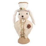 Clayre & Eef | Decoratie Beeld Konijn Beige 24x17x50 cm | 65934 Clayre & Eef | Decoratie Beeld Konijn Beige 24x17x50 cm | 65934