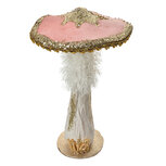 Clayre & Eef | Decoratie Paddenstoel Roze Goudkleurig ø 26x43 cm | 66167 Clayre & Eef | Decoratie Paddenstoel Roze Goudkleurig ø 26x43 cm | 66167