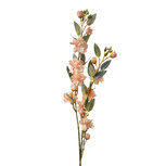 Clayre & Eef | Decoratie tak met bloemen Oranje Groen 7x7x90 cm | 5PL0151 Clayre & Eef | Decoratie tak met bloemen Oranje Groen 7x7x90 cm | 5PL0151