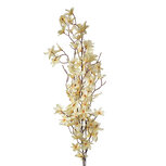 Clayre & Eef | Decoratie tak met bloemen Geel Groen 6x6x110 cm | 5PL0167Y