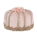 Clayre & Eef | Decoratie taart Roze Goudkleurig ø 12x7 cm | 65925 Clayre & Eef | Decoratie taart Roze Goudkleurig ø 12x7 cm | 65925