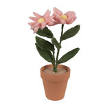 Clayre & Eef | Decoratie bloemen Roze Groen 8x8x26 cm | 65942 Clayre & Eef | Decoratie bloemen Roze Groen 8x8x26 cm | 65942
