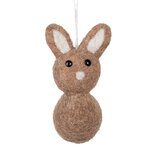 Clayre & Eef | Decoratie Hanger Konijn Bruin Beige 6x7x12 cm | 65960 Clayre & Eef | Decoratie Hanger Konijn Bruin Beige 6x7x12 cm | 65960