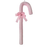 Clayre & Eef | Kerstdecoratie Hanger Zuurstok Roze Wit 17x5x56 cm | 66103L Clayre & Eef | Kerstdecoratie Hanger Zuurstok Roze Wit 17x5x56 cm | 66103L