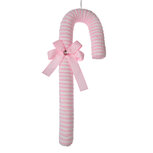 Clayre & Eef | Kerstdecoratie Hanger Zuurstok Roze Wit 17x5x45 cm | 66103M Clayre & Eef | Kerstdecoratie Hanger Zuurstok Roze Wit 17x5x45 cm | 66103M