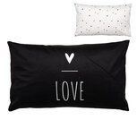 Clayre & Eef | Kussenhoes Zwart Wit 30x50 cm | BHS36-1 Clayre & Eef | Kussenhoes Zwart Wit 30x50 cm | BHS36-1