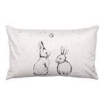 Clayre & Eef | Kussenhoes Beige Grijs 30x50 cm | BNS36-1 Clayre & Eef | Kussenhoes Beige Grijs 30x50 cm | BNS36-1