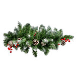 Clayre & Eef | Kerstdecoratie Tak Groen Rood 35x10x65 cm | 50821 Clayre & Eef | Kerstdecoratie Tak Groen Rood 35x10x65 cm | 50821