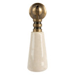 Clayre & Eef | Deurknop Beige Bruin 2x2x7 cm / S2 cm | 66057 Clayre & Eef | Deurknop Beige Bruin 2x2x7 cm / S2 cm | 66057