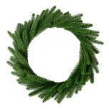 Clayre & Eef | Kerstdecoratie Krans Groen ø 63x7 cm | 66066 Clayre & Eef | Kerstdecoratie Krans Groen ø 63x7 cm | 66066