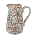 Clayre & Eef | Decoratieve Schenkkan Grijs Roze 21x15x23 cm | 6CE1965L Clayre & Eef | Decoratieve Schenkkan Grijs Roze 21x15x23 cm | 6CE1965L