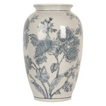 Clayre & Eef | Vaas Wit Blauw ø 17x27 cm | 6CE2074 Clayre & Eef | Vaas Wit Blauw ø 17x27 cm | 6CE2074
