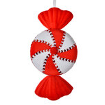 Clayre & Eef | Kerstdecoratie Hanger Snoepje Rood Wit 13x5x25 cm | 66112 Clayre & Eef | Kerstdecoratie Hanger Snoepje Rood Wit 13x5x25 cm | 66112