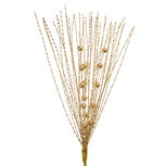 Clayre & Eef | Kerstdecoratie Goudkleurig 12x4x60 cm | 66130 Clayre & Eef | Kerstdecoratie Goudkleurig 12x4x60 cm | 66130