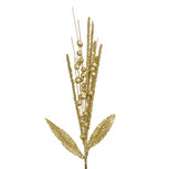 Clayre & Eef | Kerstdecoratie Goudkleurig 12x5x63 cm | 66131 Clayre & Eef | Kerstdecoratie Goudkleurig 12x5x63 cm | 66131