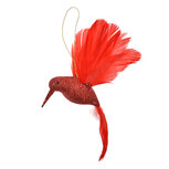 Clayre & Eef | Kerstdecoratie Hanger Vogel Rood 22x5x15 cm | 66141 Clayre & Eef | Kerstdecoratie Hanger Vogel Rood 22x5x15 cm | 66141