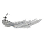 Clayre & Eef | Decoratie Vogel Zilverkleurig Grijs 30x9x9 cm | 66143 Clayre & Eef | Decoratie Vogel Zilverkleurig Grijs 30x9x9 cm | 66143