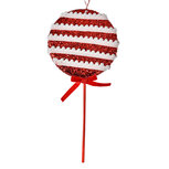 Clayre & Eef | Kerstdecoratie Lolly Rood Wit 14x4x30 cm | 66187 Clayre & Eef | Kerstdecoratie Lolly Rood Wit 14x4x30 cm | 66187