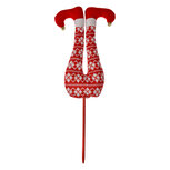 Clayre & Eef | Decoratie Kerst Elfenbenen Rood Wit 19x4x50 cm | 66193 Clayre & Eef | Decoratie Kerst Elfenbenen Rood Wit 19x4x50 cm | 66193