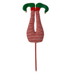 Clayre & Eef | Decoratie Kerst Elfenbenen Rood Wit 19x4x52 cm | 66194 Clayre & Eef | Decoratie Kerst Elfenbenen Rood Wit 19x4x52 cm | 66194