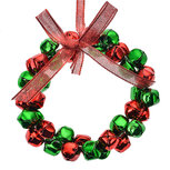 Clayre & Eef | Decoratie hanger Krans Rood Groen ø 11x2 cm | 66202 Clayre & Eef | Decoratie hanger Krans Rood Groen ø 11x2 cm | 66202