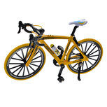 Clayre & Eef | Decoratie Miniatuur Fiets Geel Zwart 20x5x12 cm | 66204 Clayre & Eef | Decoratie Miniatuur Fiets Geel Zwart 20x5x12 cm | 66204