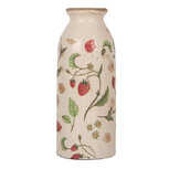 Clayre & Eef | Vaas Beige Rood ø 8x20 cm | 6CE2021 Clayre & Eef | Vaas Beige Rood ø 8x20 cm | 6CE2021