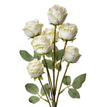 Clayre & Eef | Decoratie tak met bloemen Wit Groen 8x8x55 cm | 6PL0391W Clayre & Eef | Decoratie tak met bloemen Wit Groen 8x8x55 cm | 6PL0391W