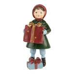 Clayre & Eef | Kerstdecoratie Kind Groen Rood 5x5x12 cm | 6PR5722 Clayre & Eef | Kerstdecoratie Kind Groen Rood 5x5x12 cm | 6PR5722