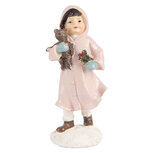 Clayre & Eef | Kerstdecoratie Kind Roze Wit 6x4x12 cm | 6PR5727 Clayre & Eef | Kerstdecoratie Kind Roze Wit 6x4x12 cm | 6PR5727