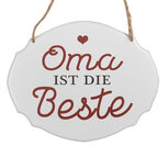 Clayre & Eef | Tekstbord Wit Rot 18x1x15 cm | 6Y5686 Clayre & Eef | Tekstbord Wit Rot 18x1x15 cm | 6Y5686