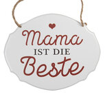 Clayre & Eef | Tekstbord Wit Rot 18x1x15 cm | 6Y5687 Clayre & Eef | Tekstbord Wit Rot 18x1x15 cm | 6Y5687