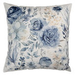 Clayre & Eef | Kussenhoes Wit Blauw 45x45 cm | KT021.400 Clayre & Eef | Kussenhoes Wit Blauw 45x45 cm | KT021.400