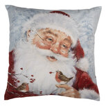 Clayre & Eef | Kussenhoes Grijs Rood 45x45 cm | KT021.406 Clayre & Eef | Kussenhoes Grijs Rood 45x45 cm | KT021.406