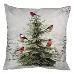 Clayre & Eef | Kussenhoes Wit Groen 45x45 cm | KT021.407 Clayre & Eef | Kussenhoes Wit Groen 45x45 cm | KT021.407