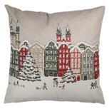 Clayre & Eef | Kussenhoes Beige Rood 45x45 cm | KT021.409 Clayre & Eef | Kussenhoes Beige Rood 45x45 cm | KT021.409