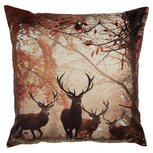 Clayre & Eef | Kussenhoes Bruin Oranje 45x45 cm | KT021.414 Clayre & Eef | Kussenhoes Bruin Oranje 45x45 cm | KT021.414
