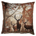 Clayre & Eef | Kussenhoes Bruin Oranje 45x45 cm | KT021.415 Clayre & Eef | Kussenhoes Bruin Oranje 45x45 cm | KT021.415