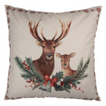 Clayre & Eef | Kussenhoes Beige Bruin 45x45 cm | KT021.421 Clayre & Eef | Kussenhoes Beige Bruin 45x45 cm | KT021.421