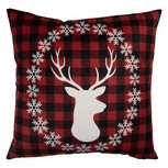Clayre & Eef | Kussenhoes Rood Wit 45x45 cm | KT021.425 Clayre & Eef | Kussenhoes Rood Wit 45x45 cm | KT021.425