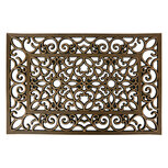 Clayre & Eef | Deurmat Binnen Zwart Goudkleurig 60x40x1 cm | MC271 Clayre & Eef | Deurmat Binnen Zwart Goudkleurig 60x40x1 cm | MC271