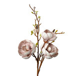 Clayre & Eef | Decoratie tak met bloemen Beige Bruin 20x20x106 cm | 5PL0169W