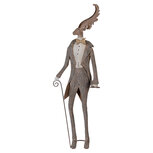Clayre & Eef | Decoratie Rendier Bruin Grijs 27x15x84 cm | 5Y1328 Clayre & Eef | Decoratie Rendier Bruin Grijs 27x15x84 cm | 5Y1328