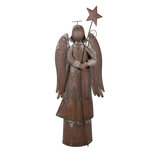 Clayre & Eef | Decoratie Engel Bruin Grijs 48x18x133 cm | 5Y1331 Clayre & Eef | Decoratie Engel Bruin Grijs 48x18x133 cm | 5Y1331